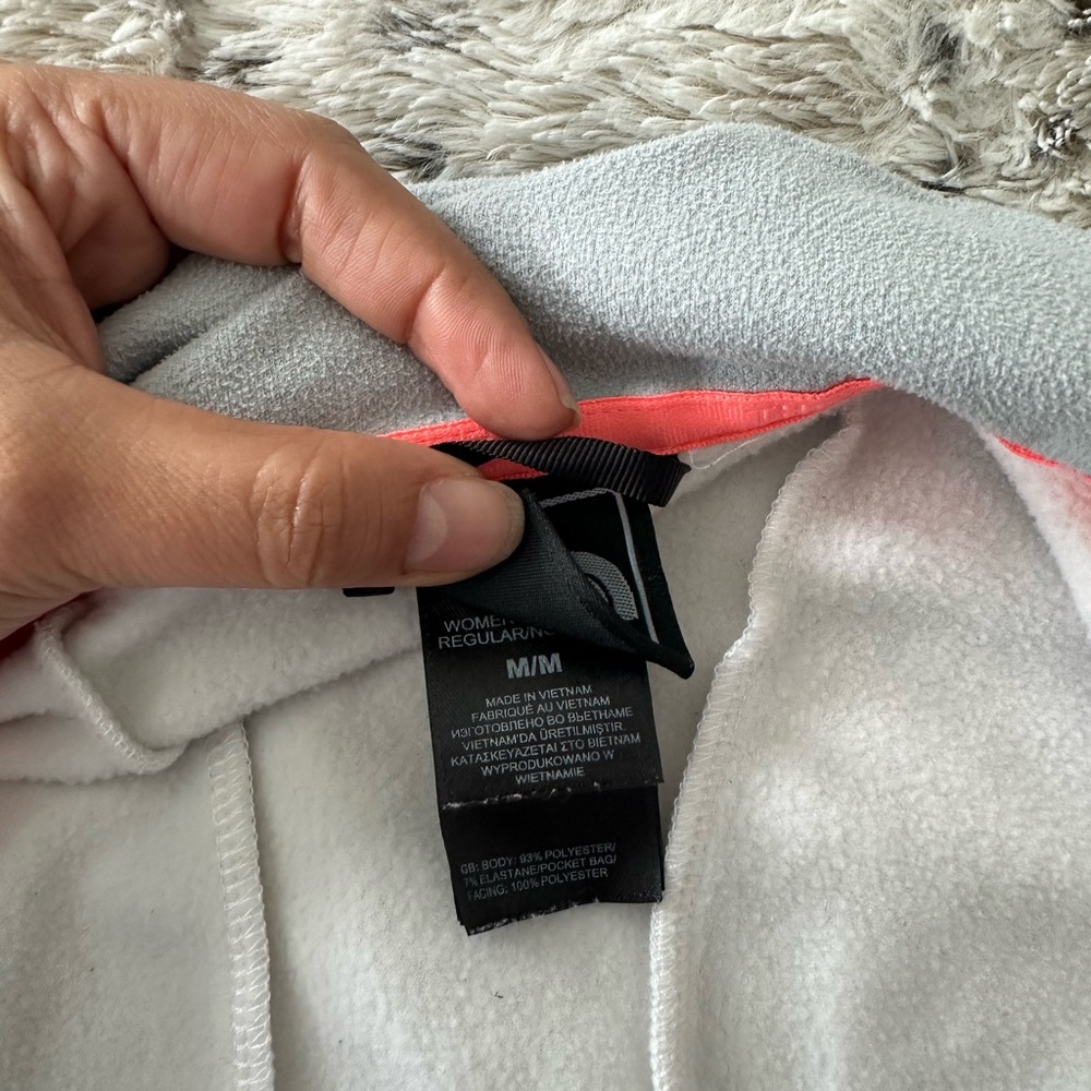 The North Face Light Gray and Coral Jacket - Picture 2 of 5